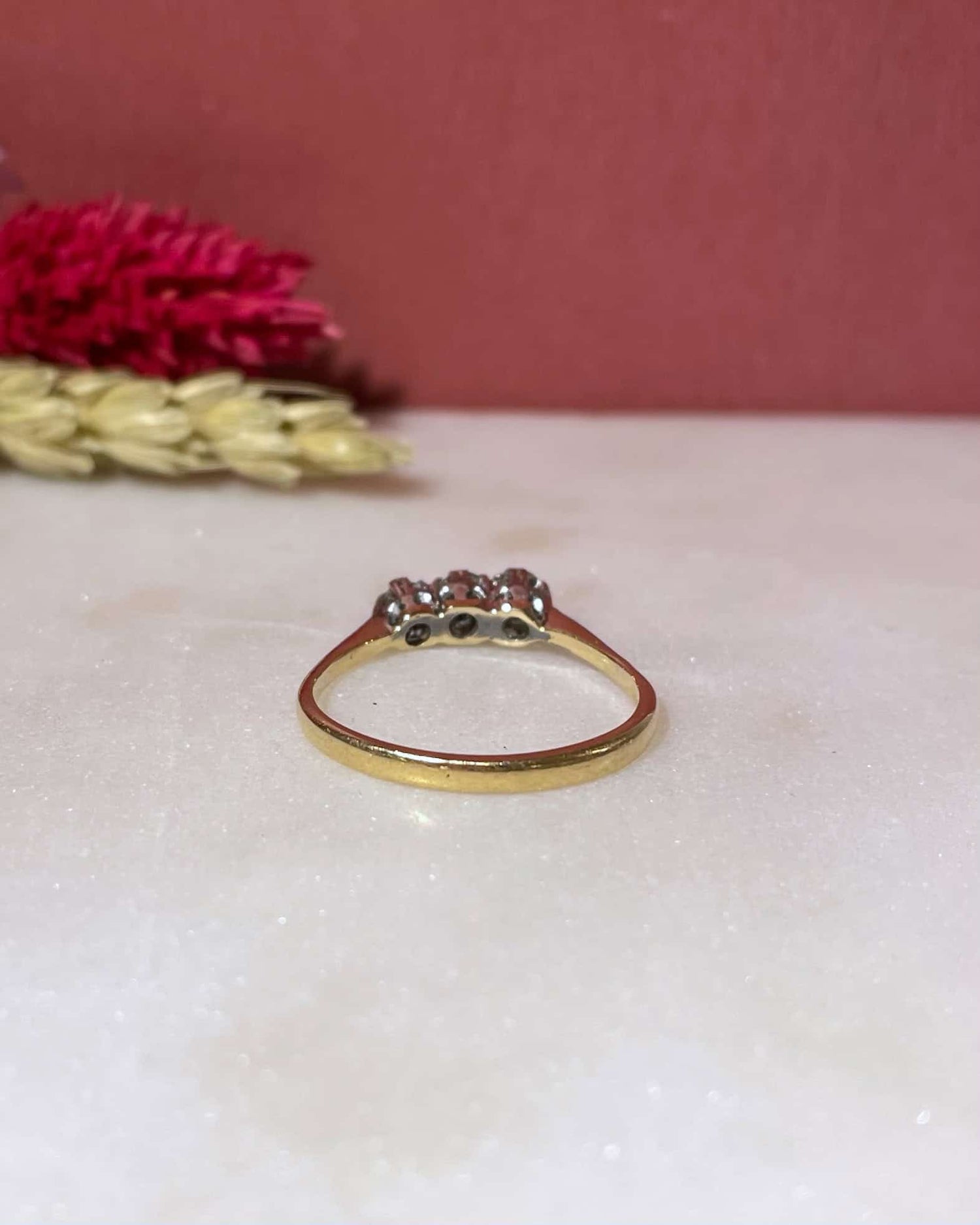 Bague Vintage Trilogie Diamants &quot;Ophelia&quot; - Elliade Paris