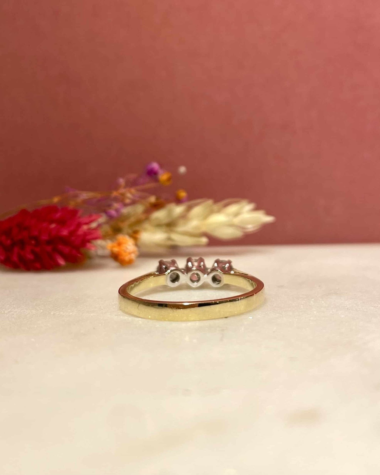 Bague Vintage Trilogie Diamants &quot;Ophelia&quot; - Elliade Paris
