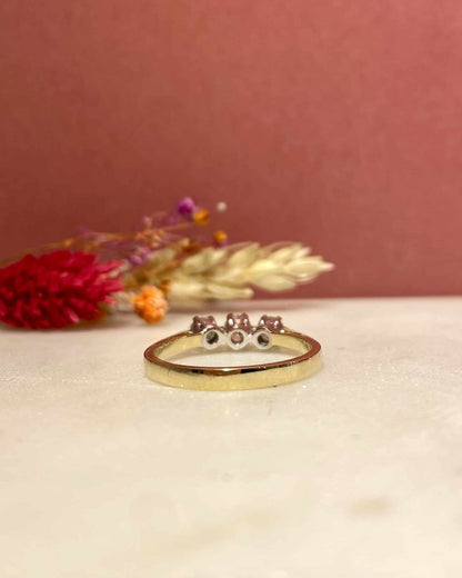 Bague Vintage Trilogie Diamants &quot;Ophelia&quot; - Elliade Paris