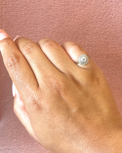 Bague Art-Déco Diamants 0.44 carat "Léna"