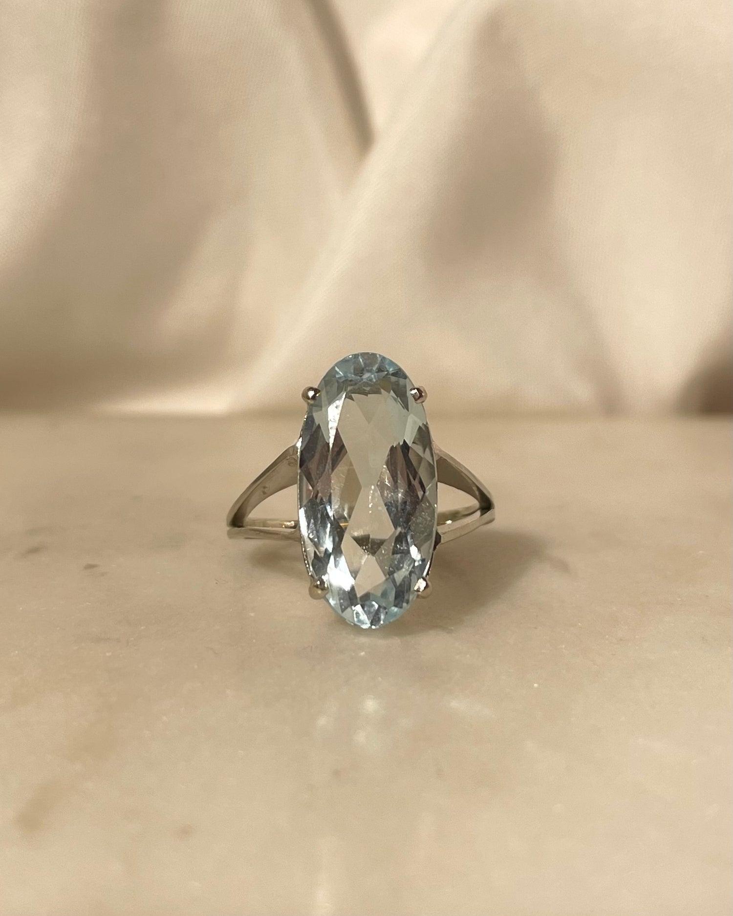 Bague Cocktail Aigue-Marine 5 Carats &quot;Lottie&quot;