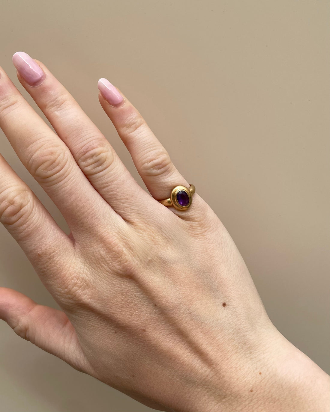 Bague Jonc Amethyste 0.60 Carat &quot;Livie&quot;