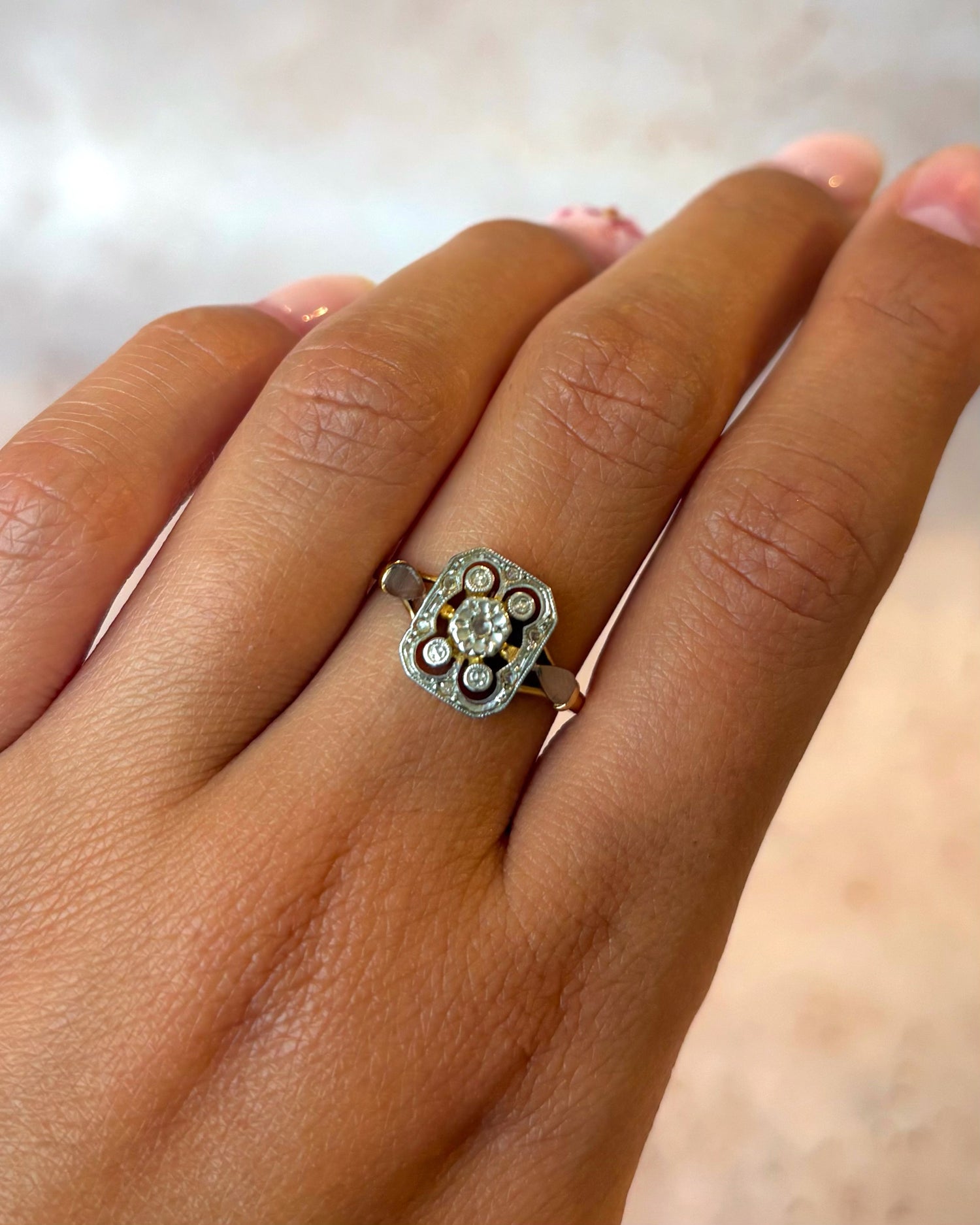 Bague Art-Déco Diamants "Lila"