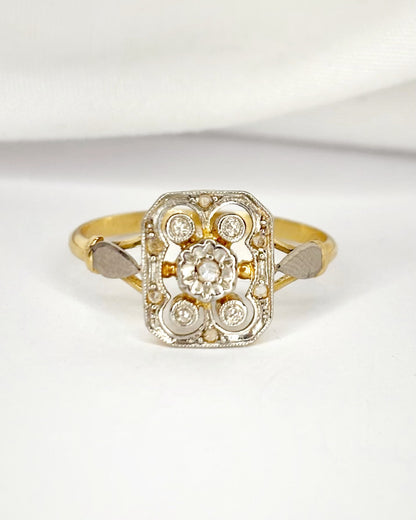 Bague Art-Déco Diamants "Lila"