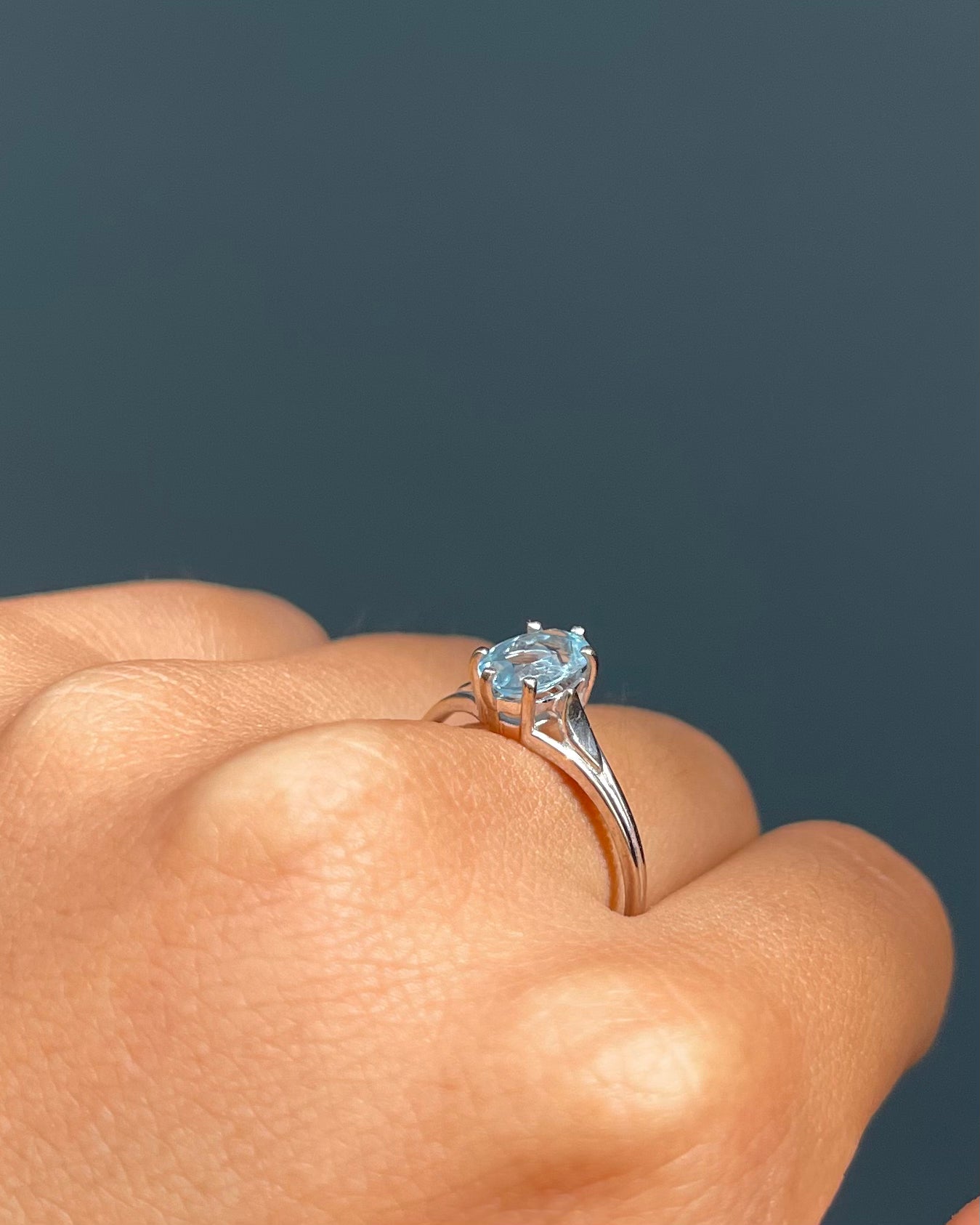 Bague Aigue Marine 0.55 carat “Oriane”