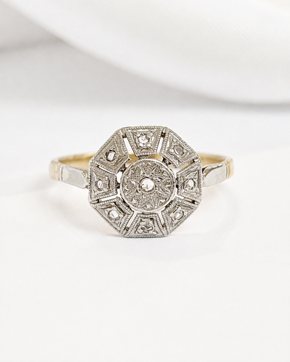 Anillo Art Déco con diamantes «Joshua»