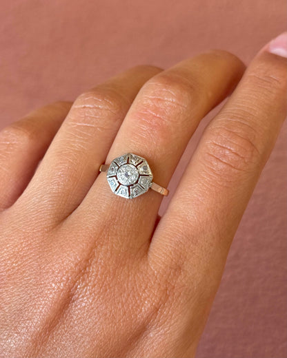 Anillo Art Déco con diamantes «Joshua»