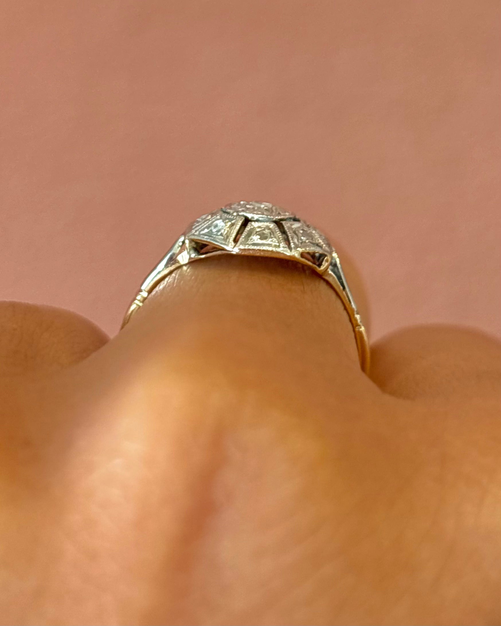 Anillo Art Déco con diamantes «Joshua»