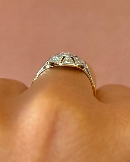 Anillo Art Déco con diamantes «Joshua»
