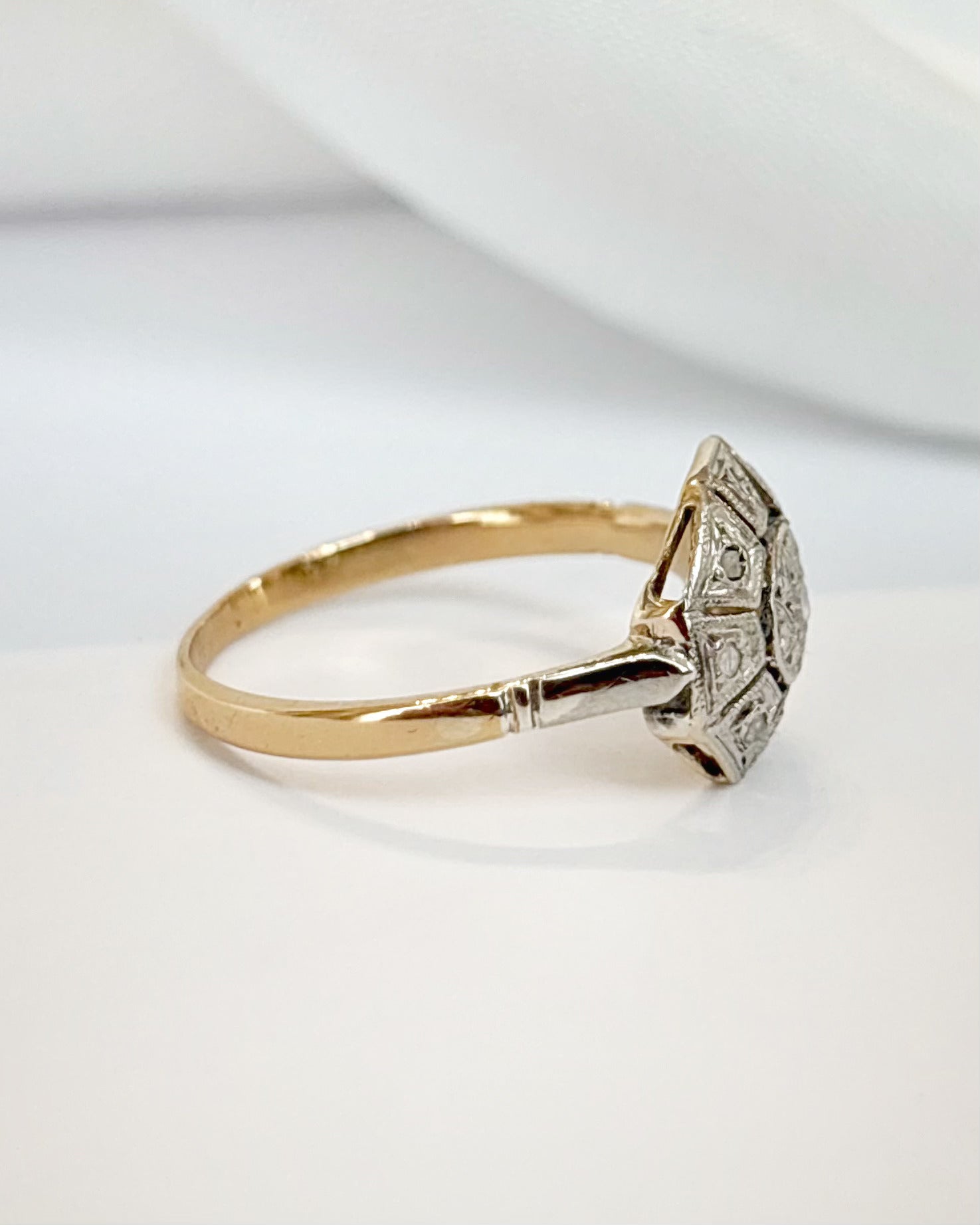 Anillo Art Déco con diamantes «Joshua»