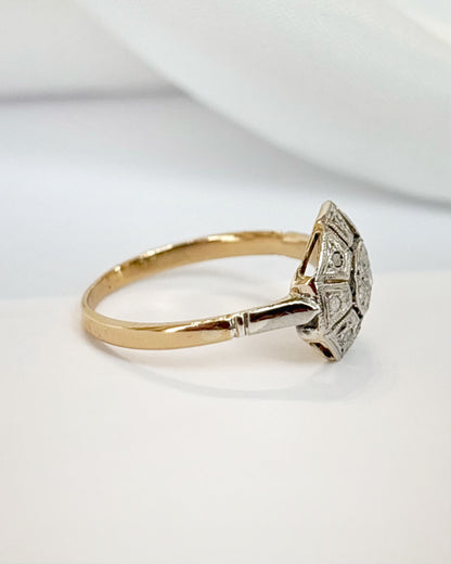 Anillo Art Déco con diamantes «Joshua»