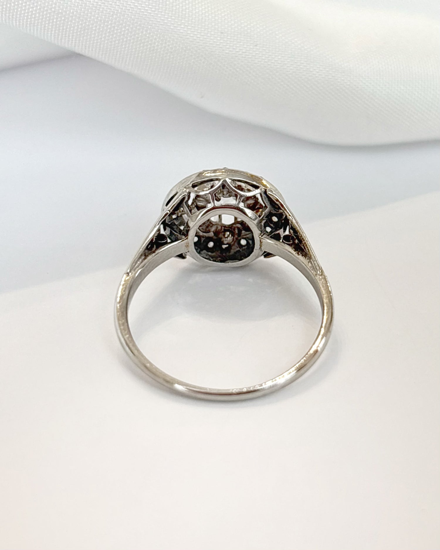 Anillo Art Déco con diamantes de 0,40 quilates «Francine»
