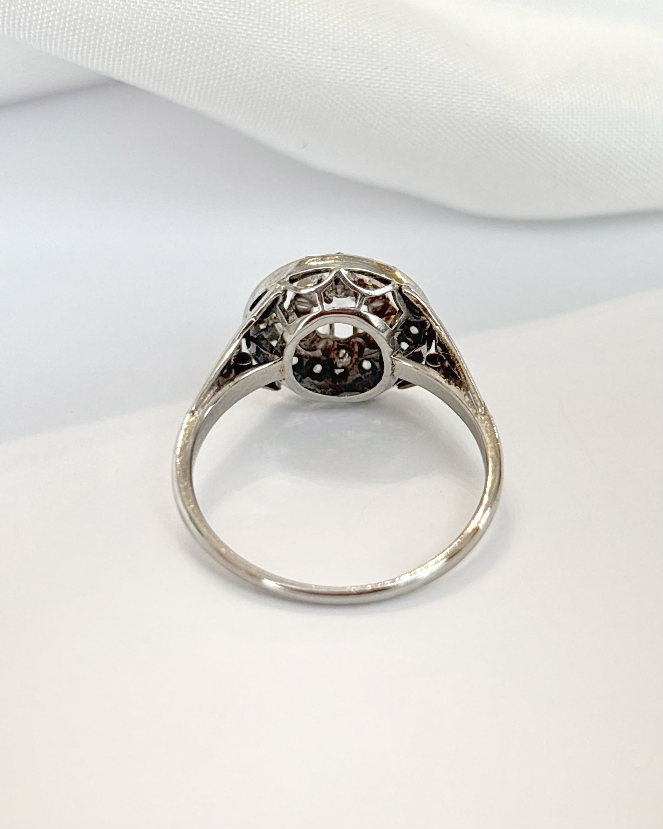 Anillo Art Déco con diamantes de 0,40 quilates «Francine»