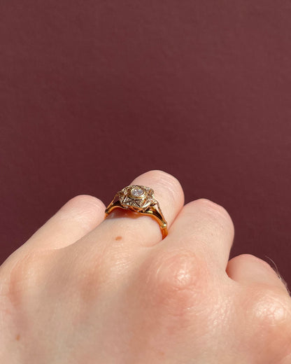 Bague Vintage Art-Déco Diamant &quot;Joanne&quot;