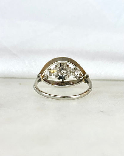Bague Trilogie Art Déco Diamants 0.63 carats &quot;Agnès&quot;