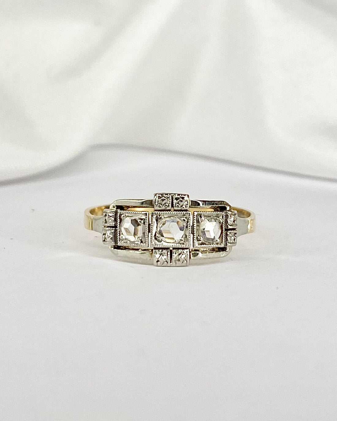 Bague Art Déco 3 Diamants &quot;Clothilde&quot;