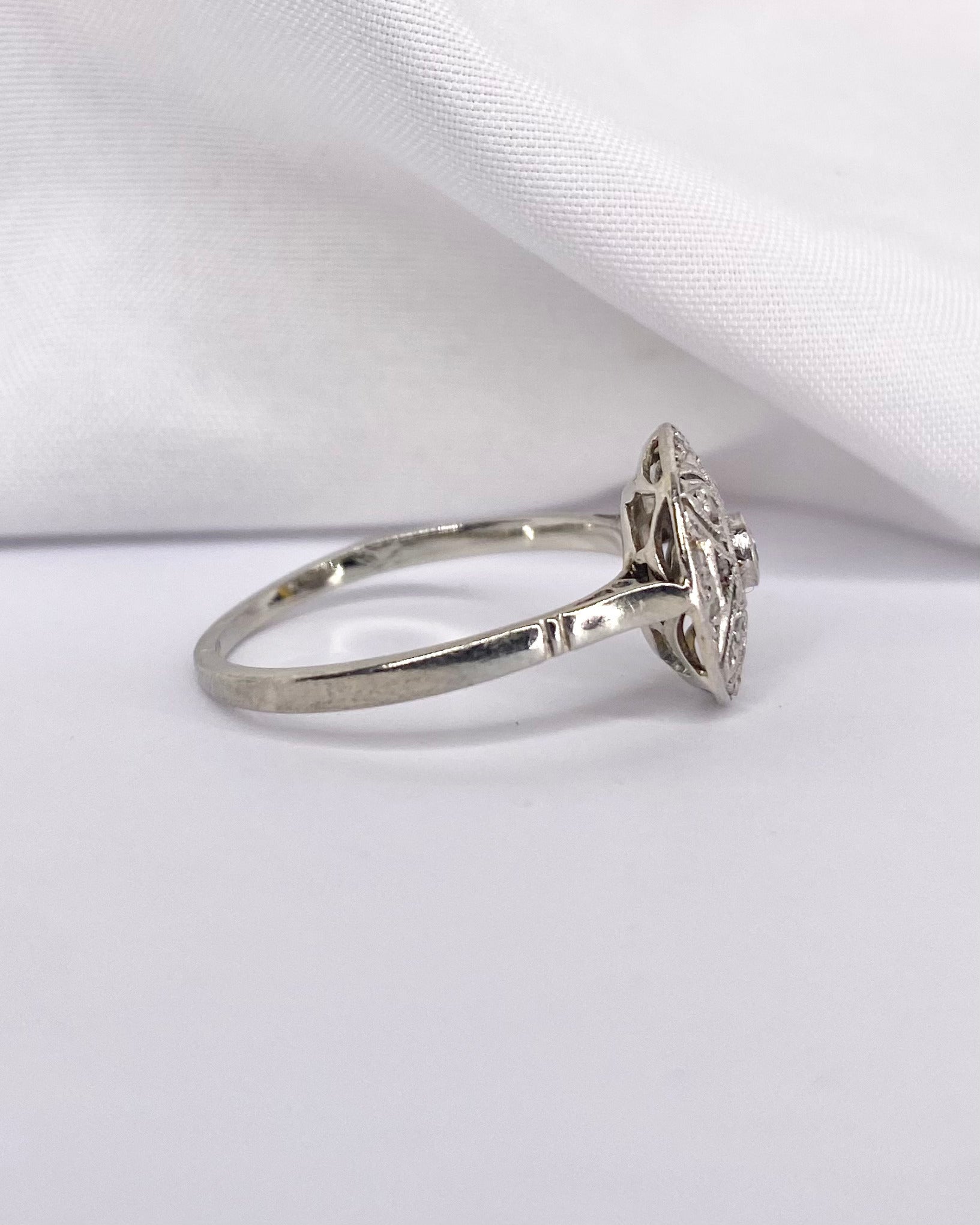 Bague Art Déco 13 Diamants "Suzanne"