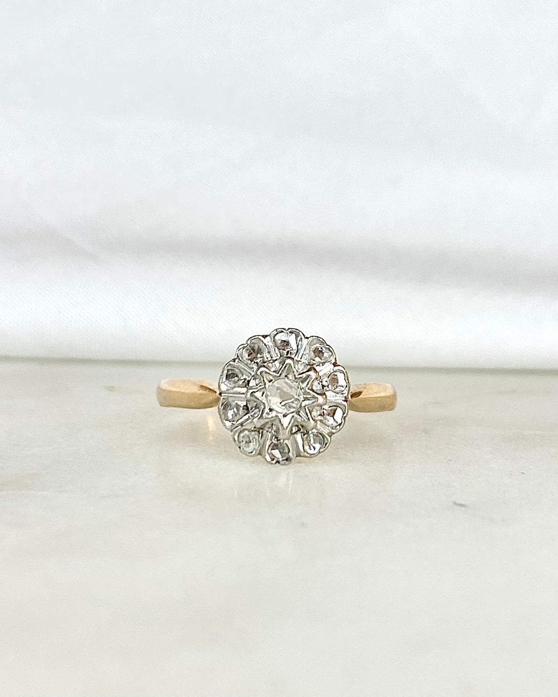 Bague Marguerite Art Déco Diamants &quot;Enora&quot;