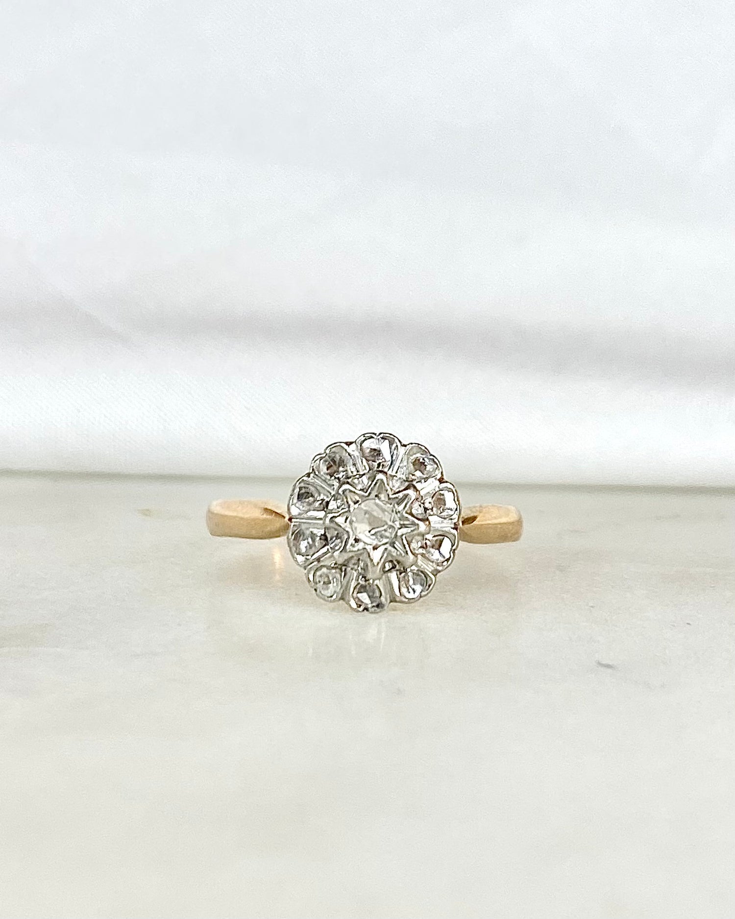 Bague Marguerite Art Déco Diamants &quot;Enora&quot;