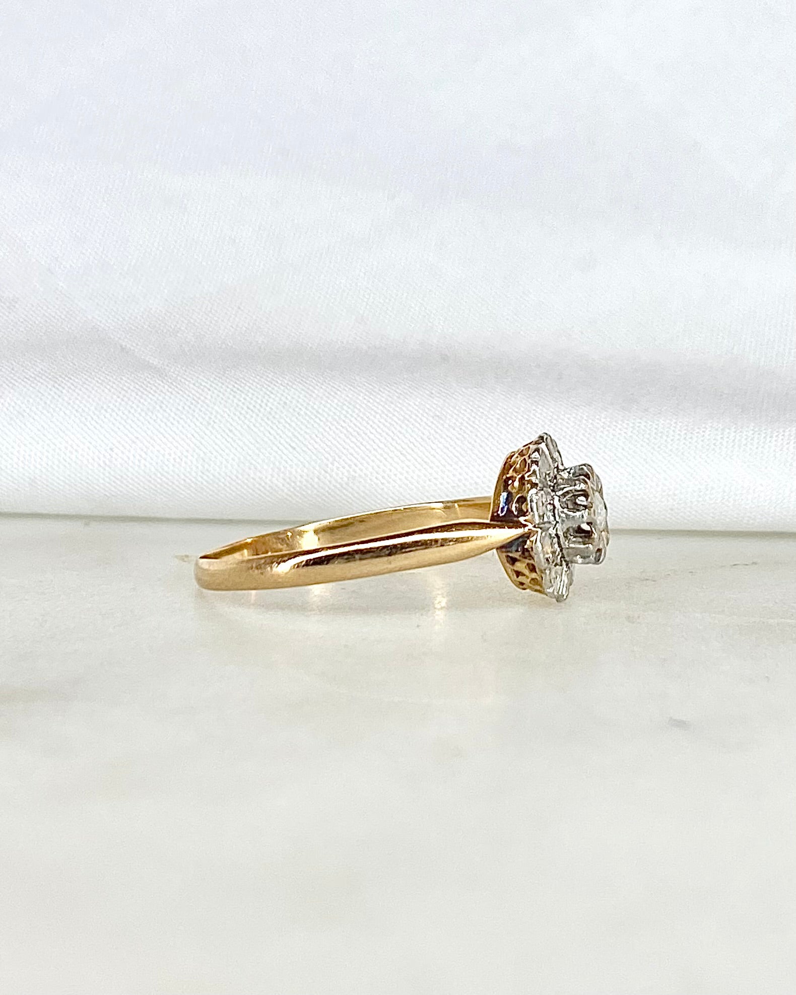 Bague Marguerite Art Déco Diamants &quot;Enora&quot;