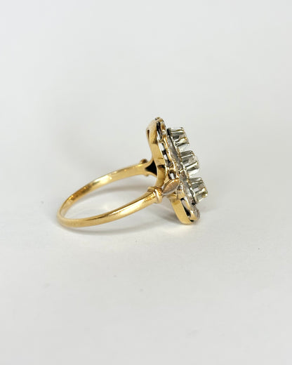 Bague Art Déco Diamants 0.79 carat &amp; Or 18 carats 6.25 g &quot;Ava&quot;