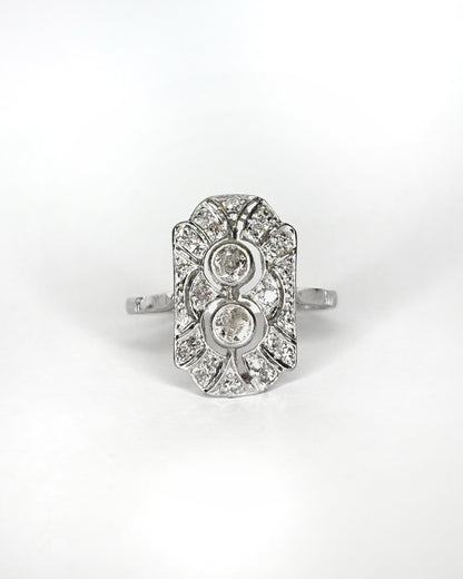 Bague Art Déco Diamants 0.49 ct &quot;Kenza&quot;