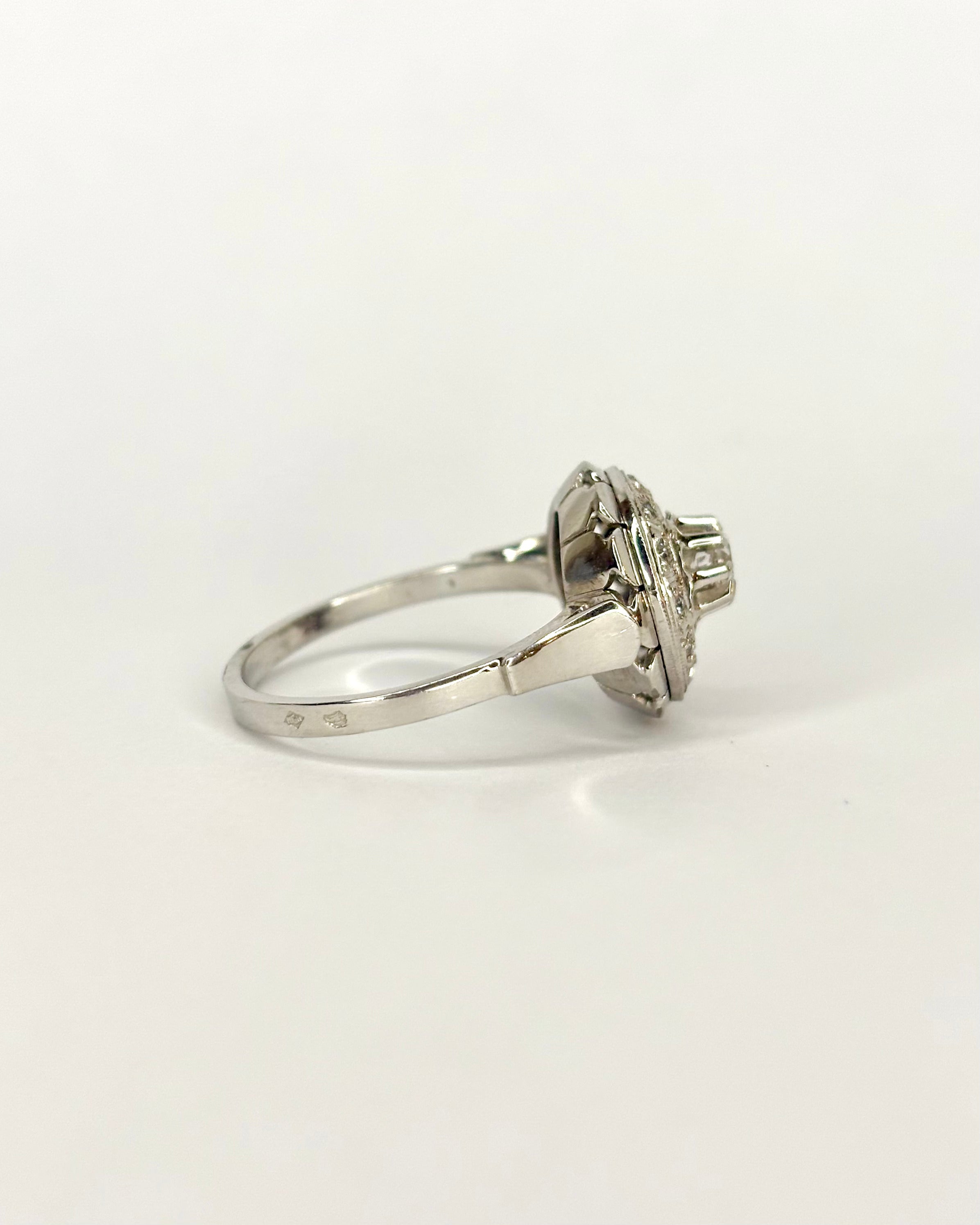 Bague Art Déco 13 Diamants &quot;Lina&quot;