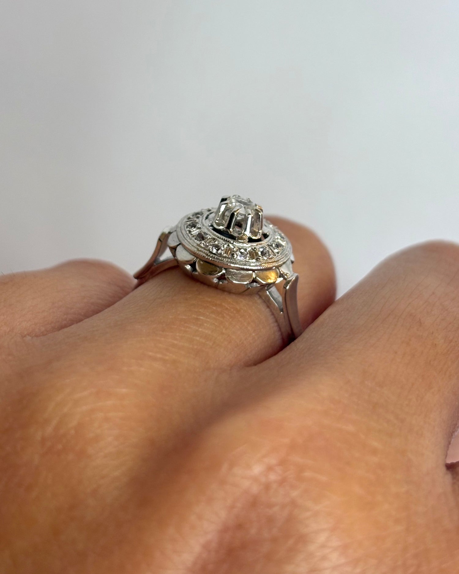 Bague Art Déco 13 Diamants &quot;Lina&quot;