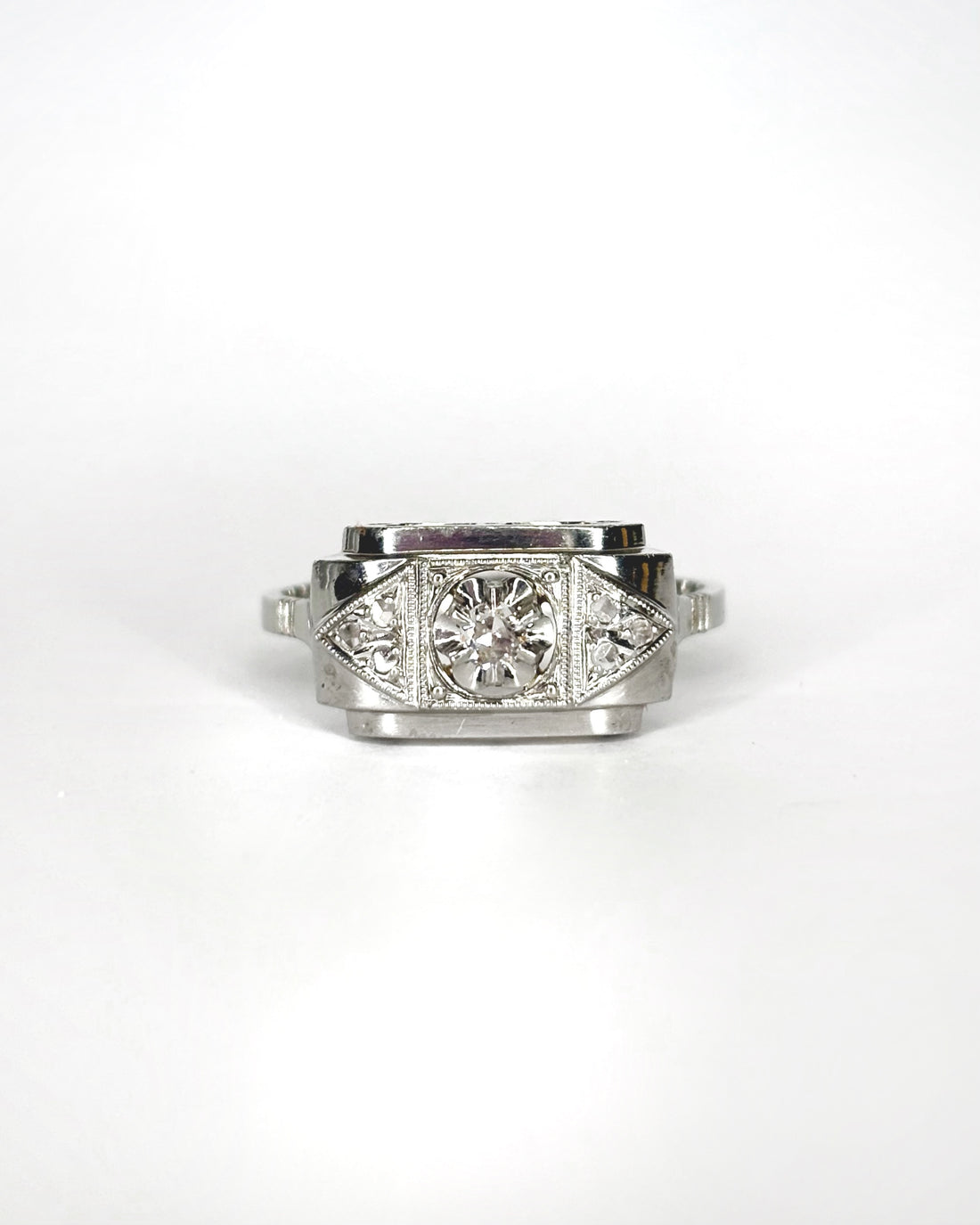 Bague Art Déco 7 Diamants &quot;Élisa&quot;