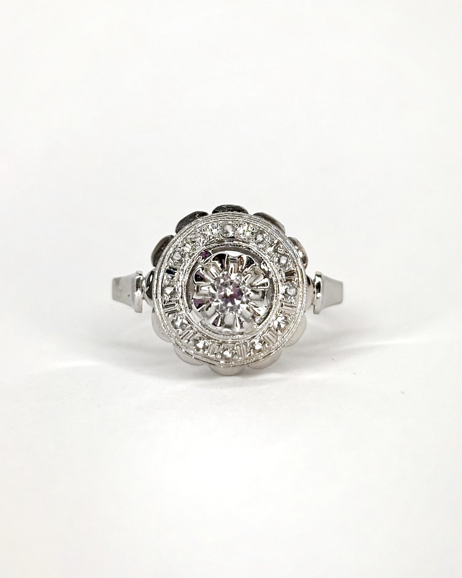 Bague Art Déco 13 Diamants &quot;Lina&quot;
