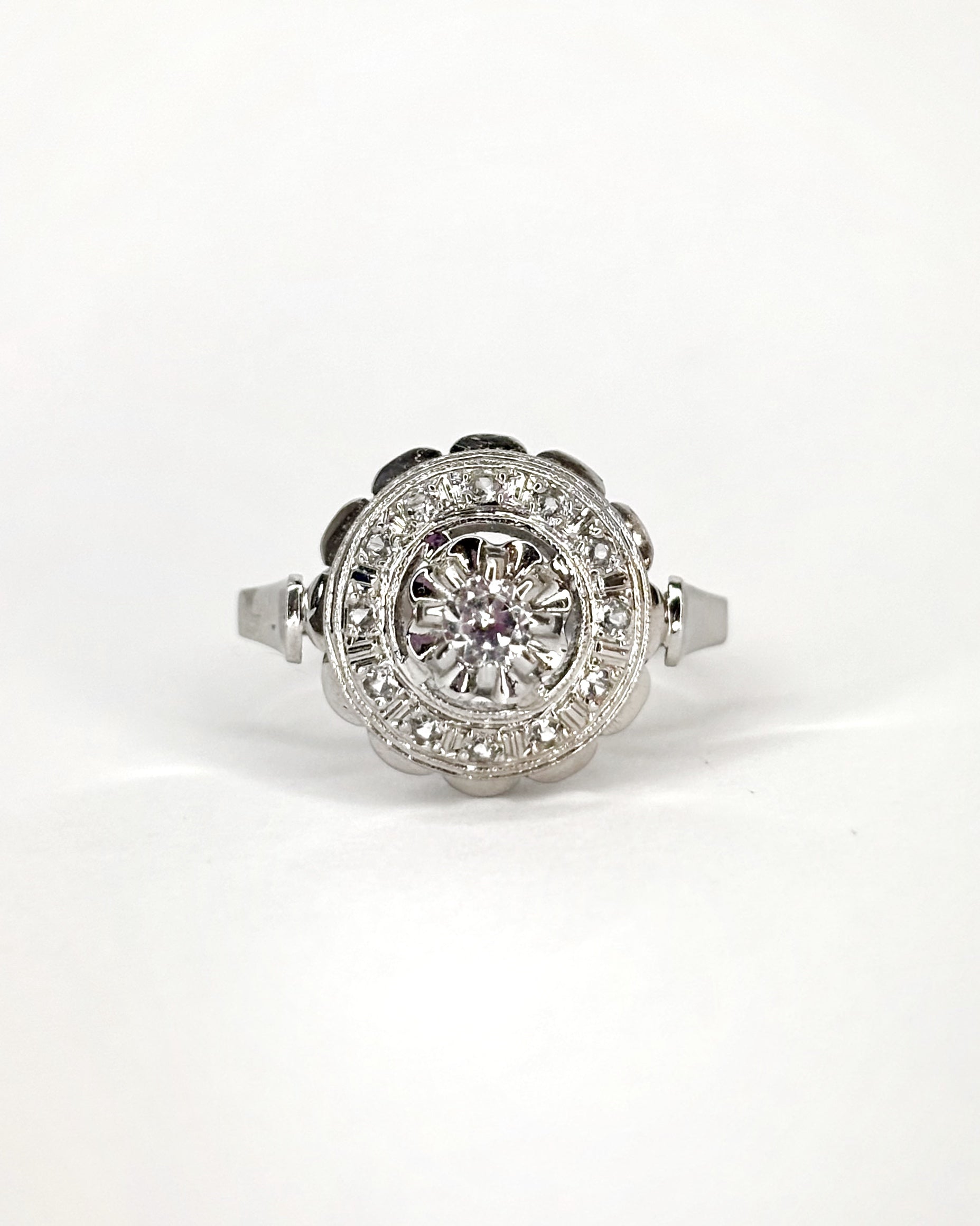 Bague Art Déco 13 Diamants &quot;Lina&quot;