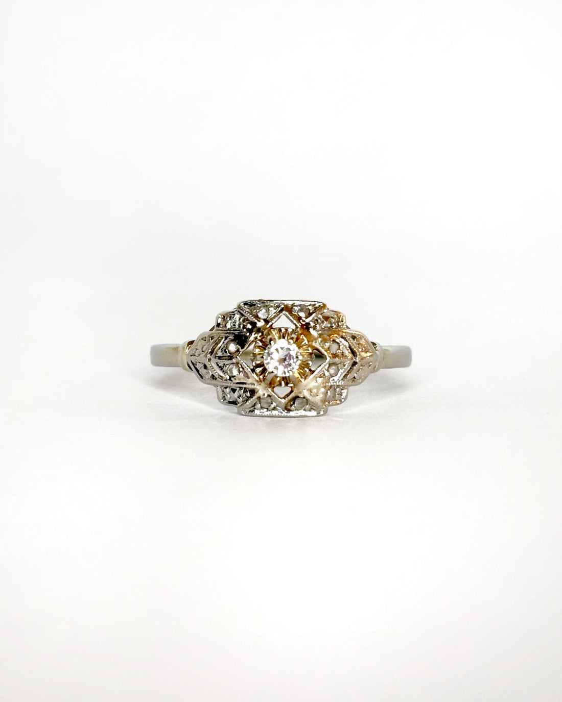 Bague Art Déco 9 Diamants &quot;Loane&quot;