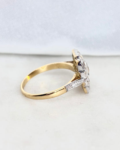 Bague Art Déco Diamants 0.75 carat &quot;Anabelle&quot;