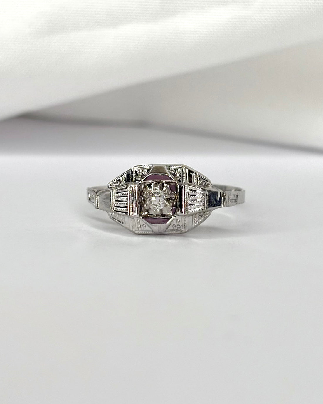 Bague Art Déco Diamant &quot;Elena&quot;