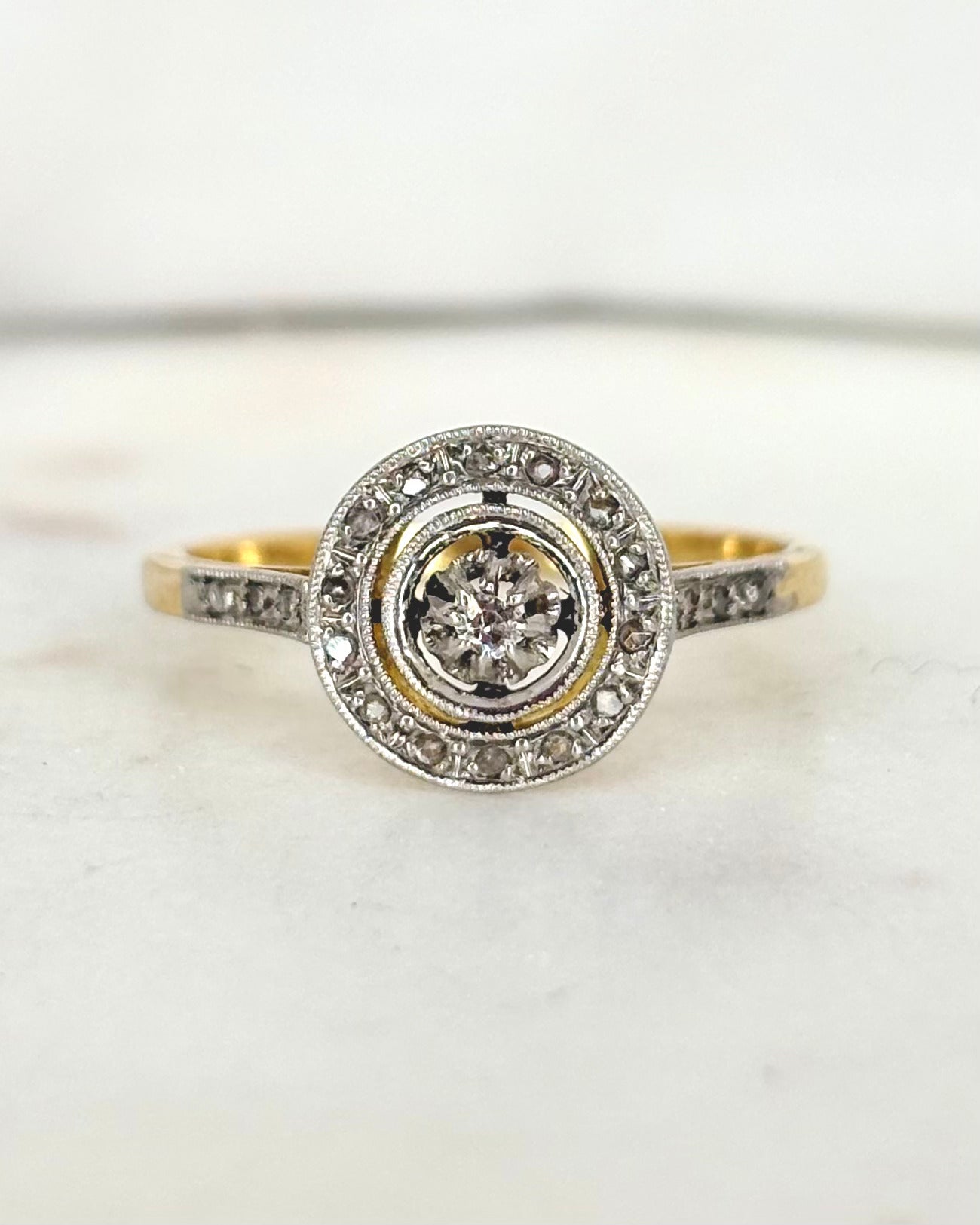 Bague Art Déco Diamants &quot;Ondine&quot;