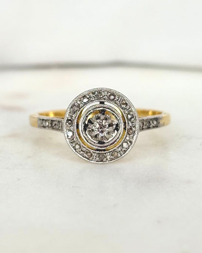 Bague Art Déco Diamants &quot;Ondine&quot;