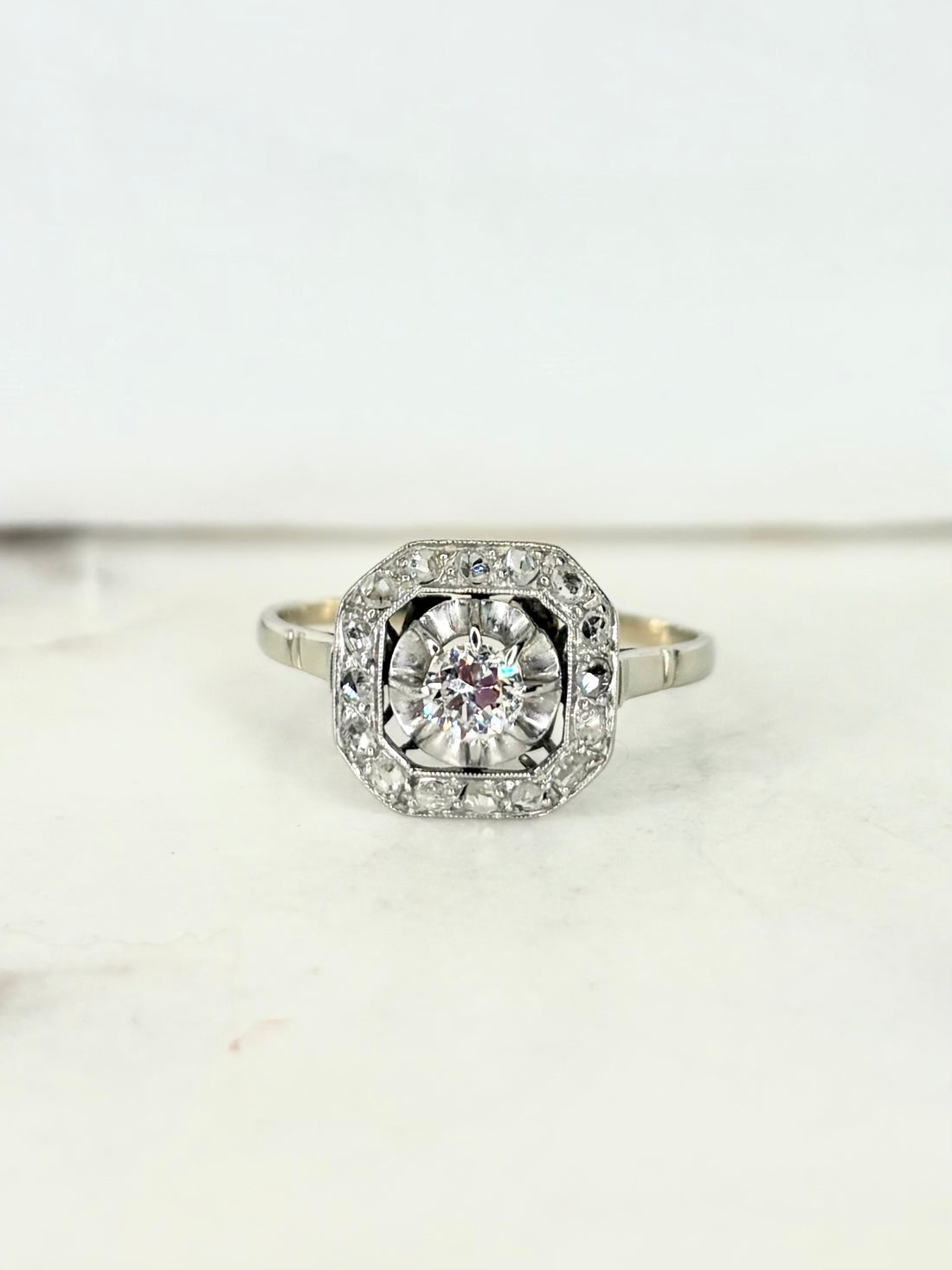 Bague Art Déco Diamants &quot;Livie&quot;