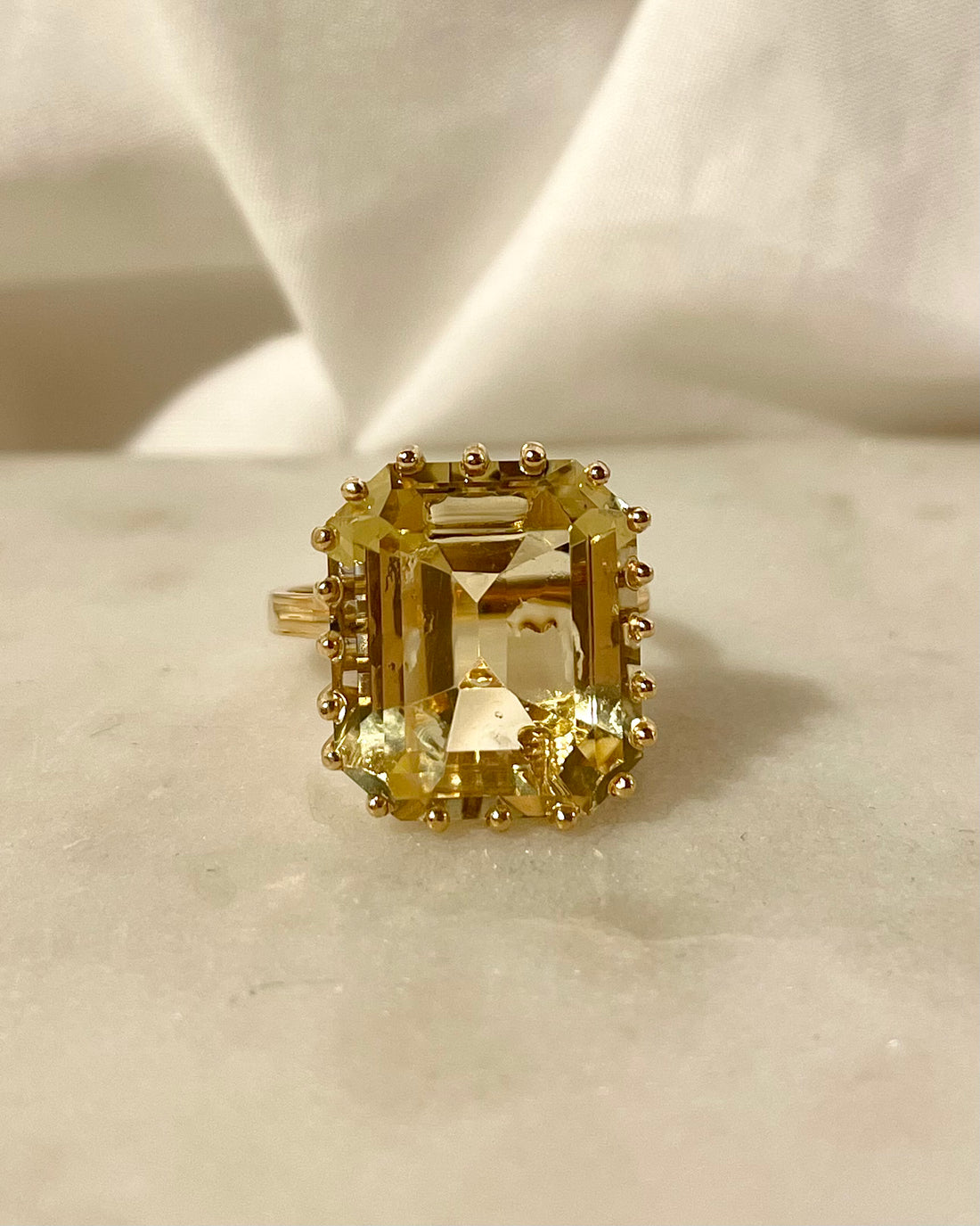 Bague Cocktail Citrine 14.24 carats "Chance"