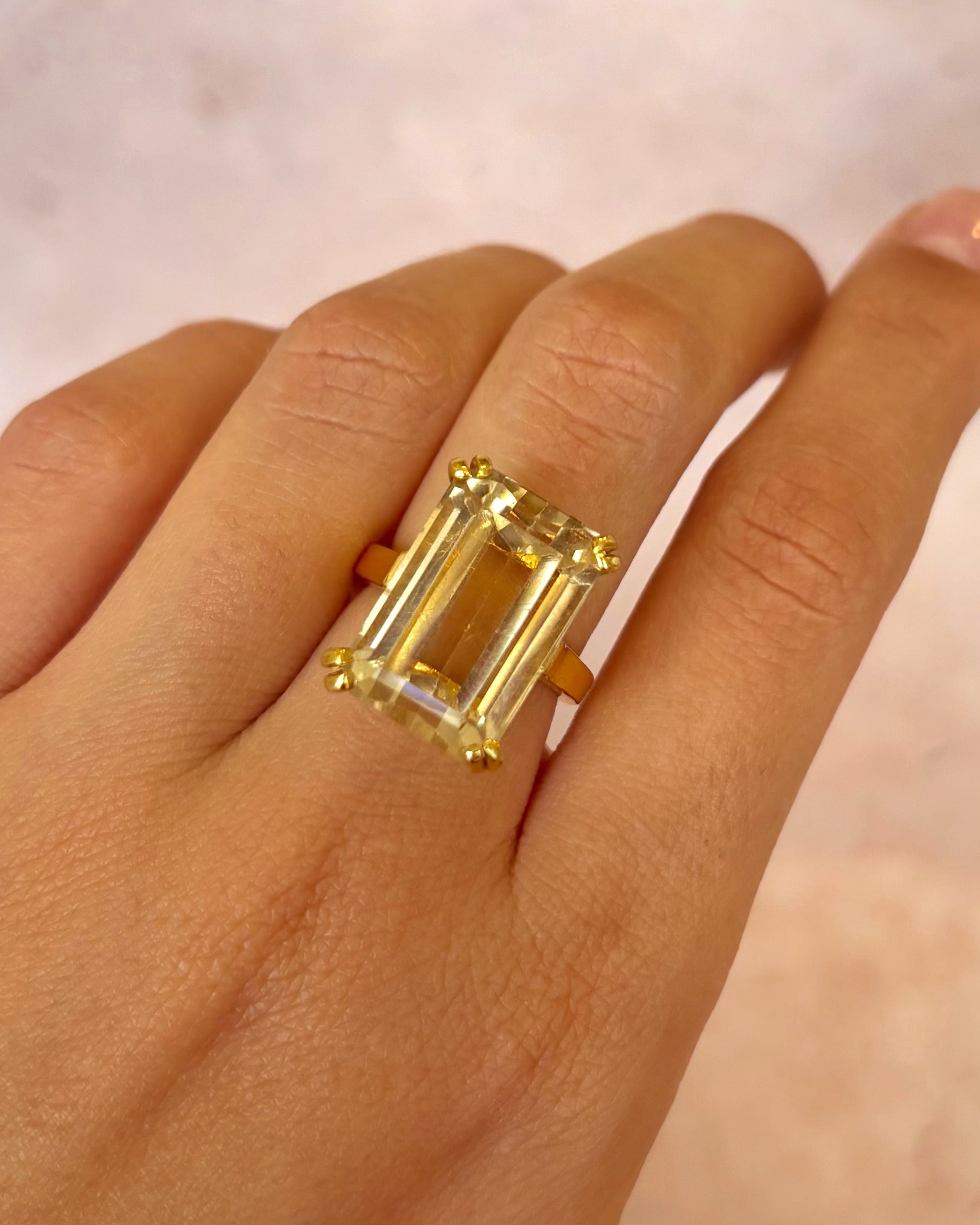 Bague Cocktail Citrine 14.41 carats 9.24g "Kléa"
