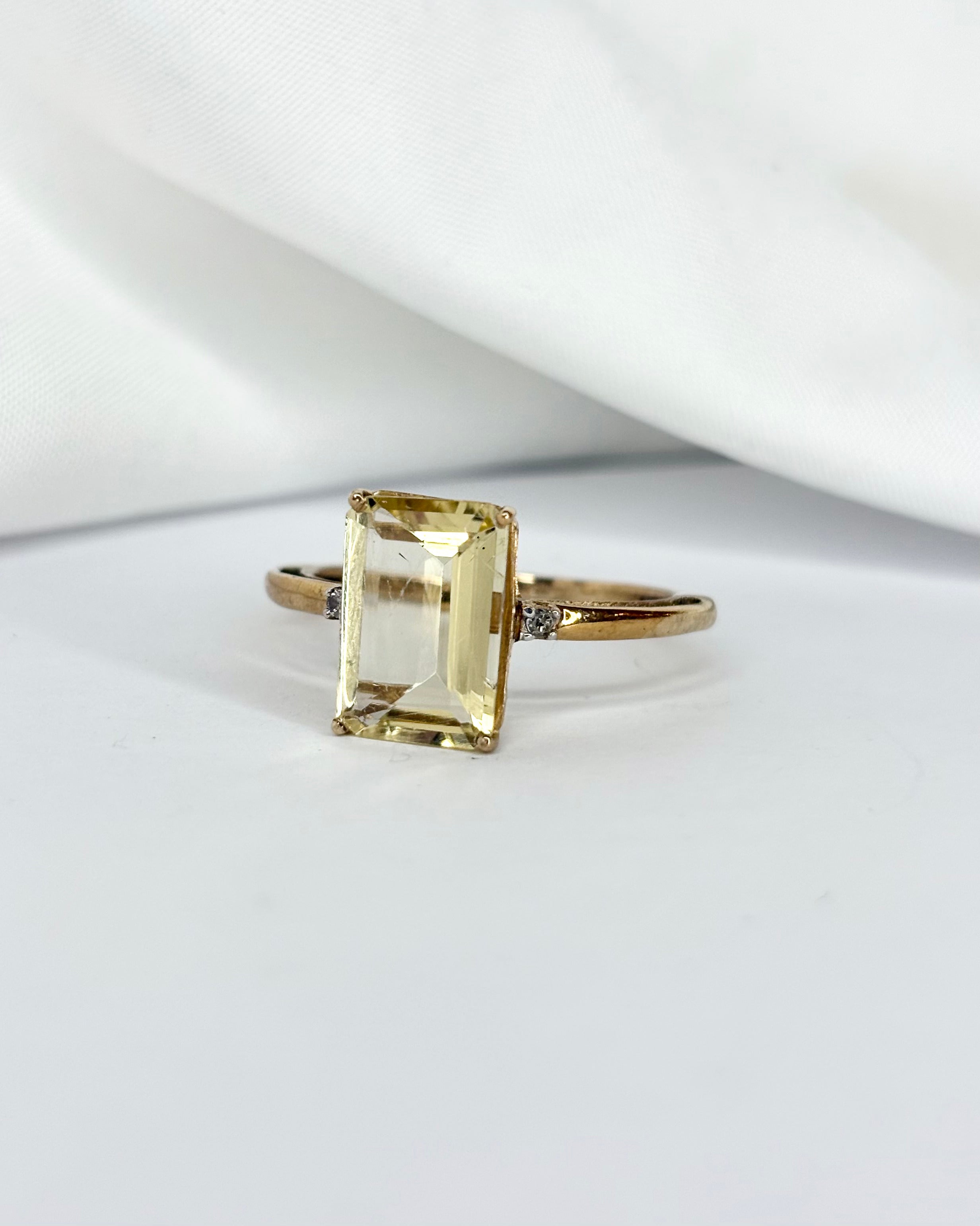 Bague Cocktail Scapolite 2.60 carats &amp; Diamants &quot;Léonie&quot;