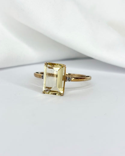 Bague Cocktail Scapolite 2.60 carats &amp; Diamants &quot;Léonie&quot;