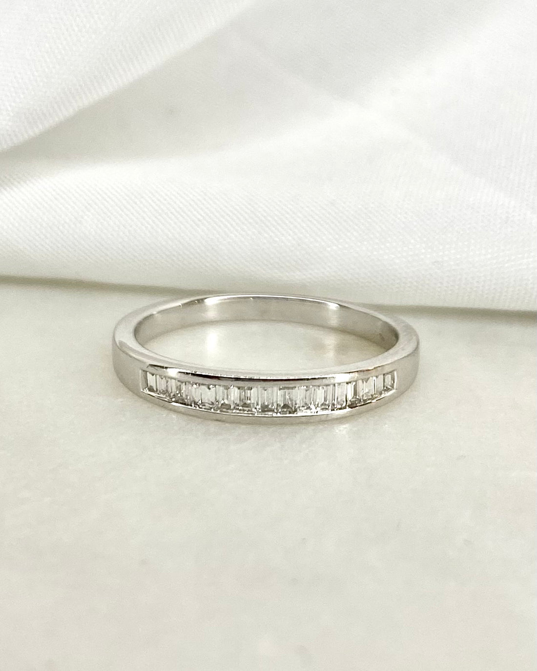 Demi Alliance Diamants Baguette 0.34 carat &quot;Agnès&quot;
