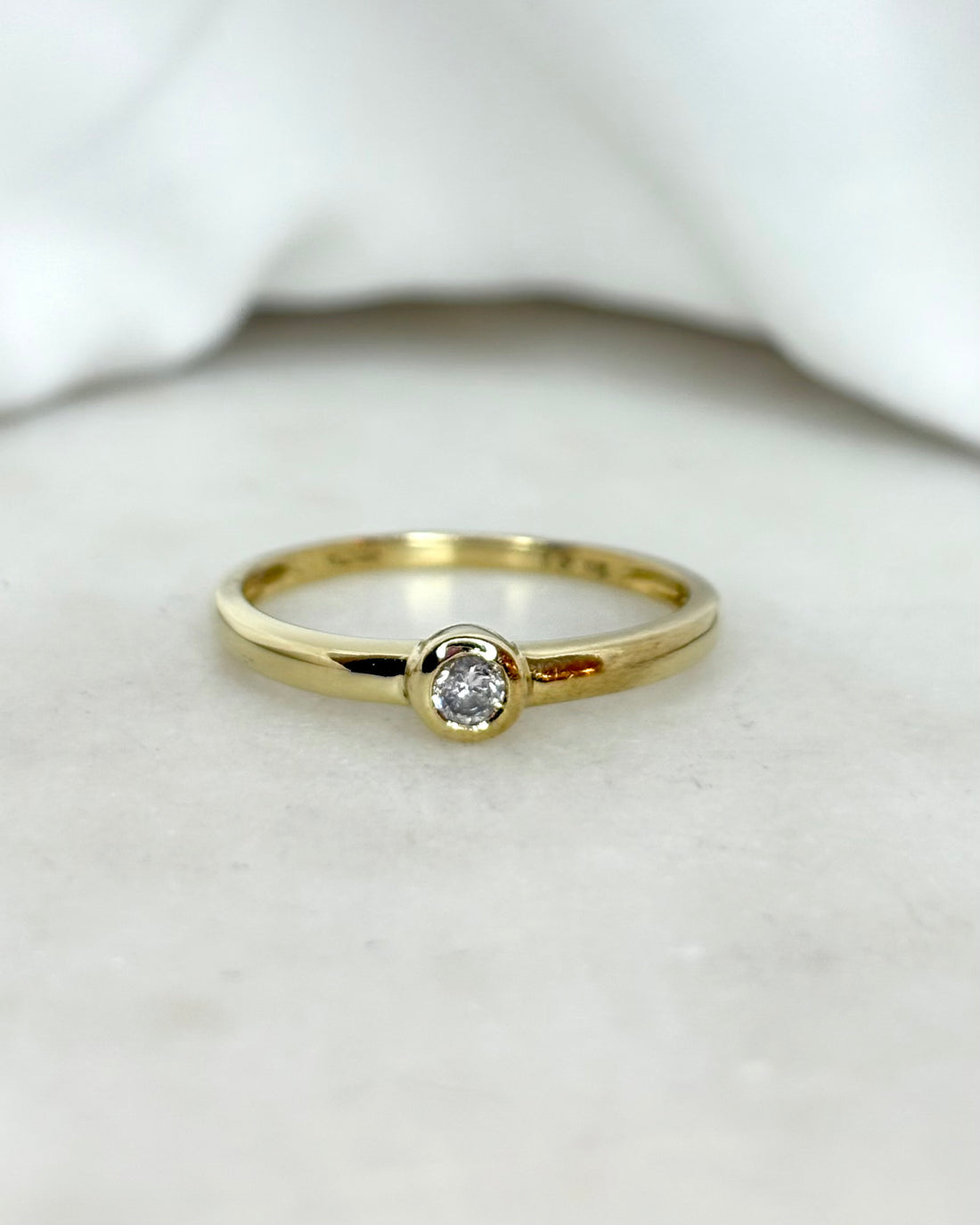 Bague Jonc Diamant &quot;Valentine&quot;