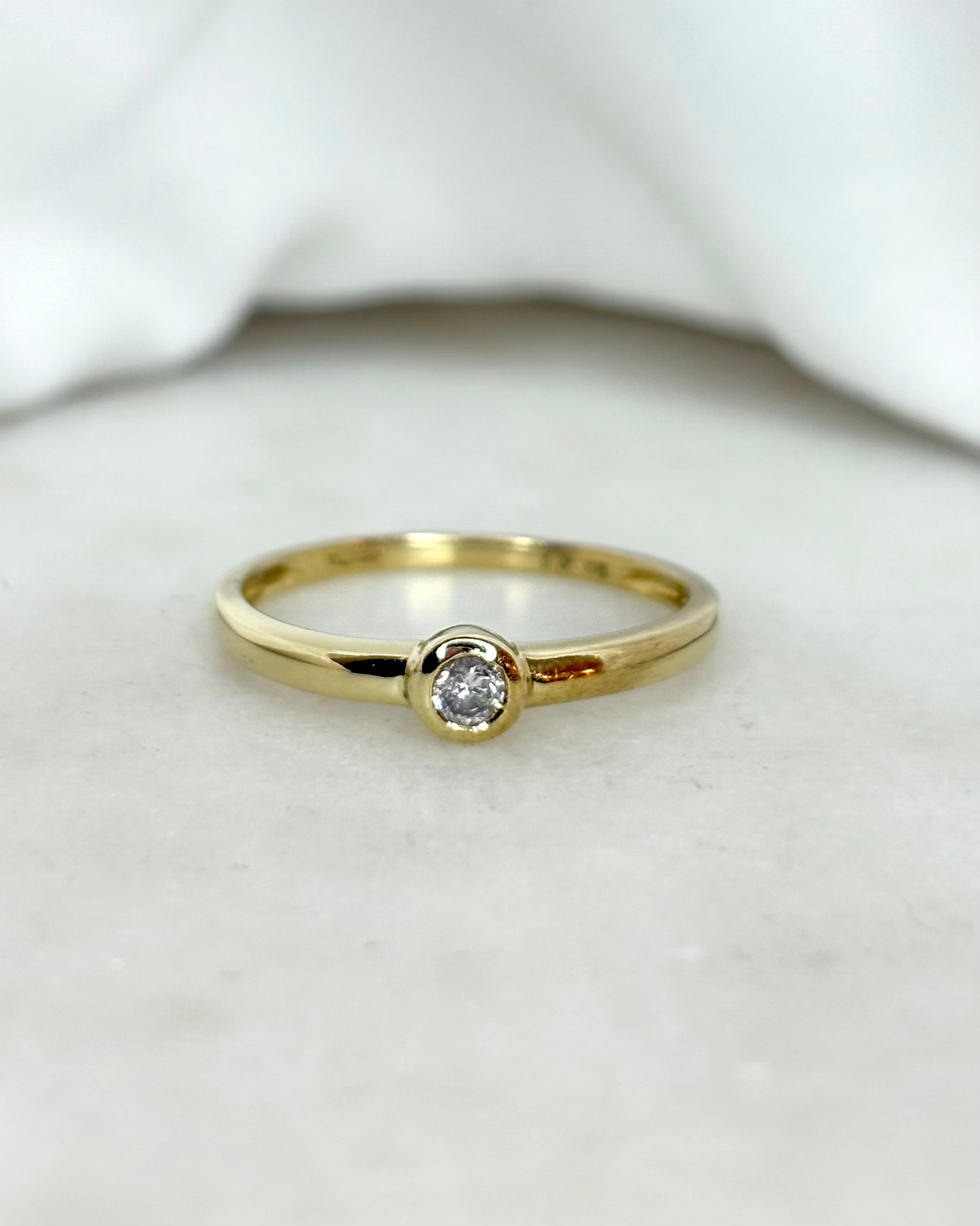 Bague Jonc Diamant &quot;Valentine&quot;