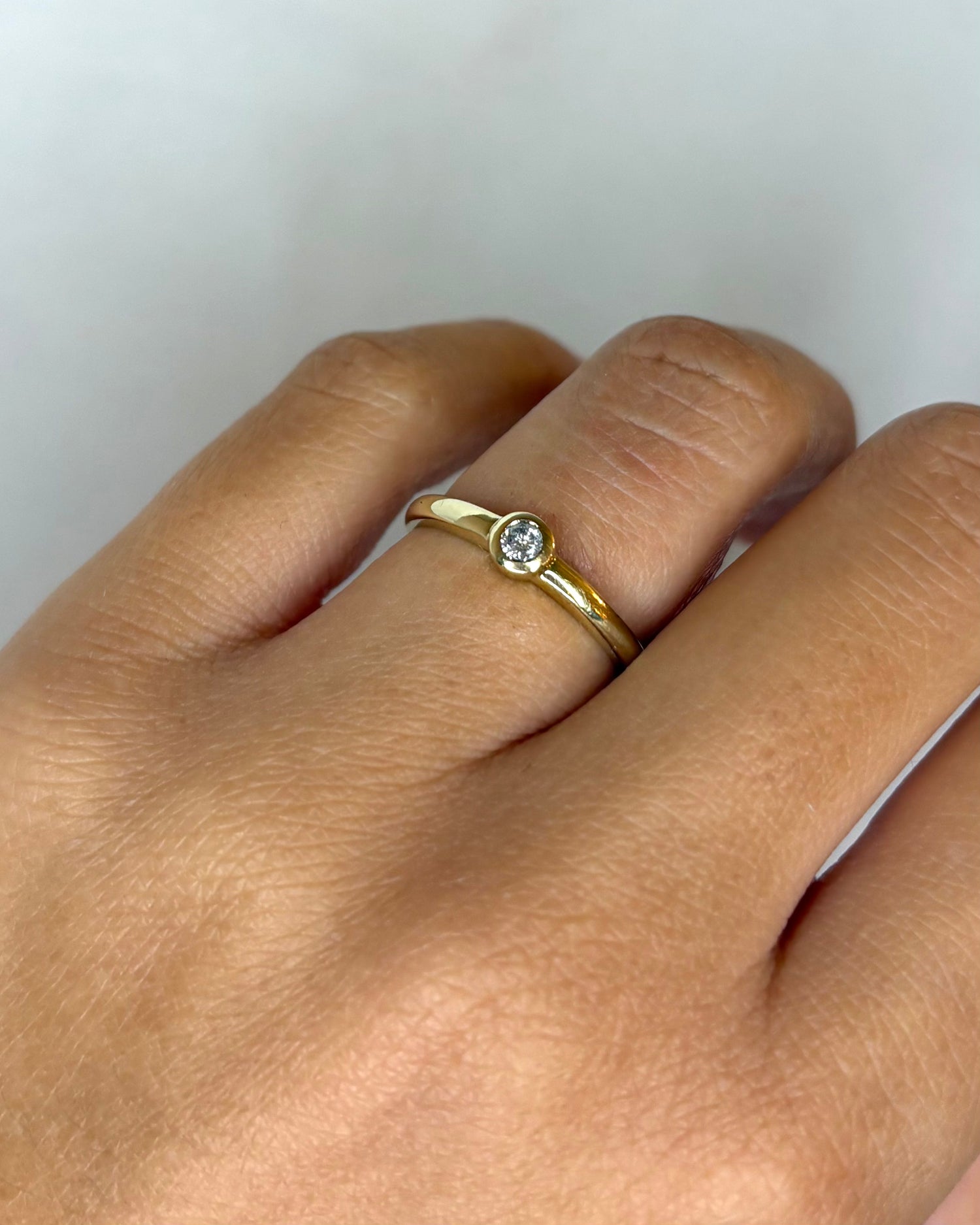 Bague Jonc Diamant &quot;Valentine&quot;