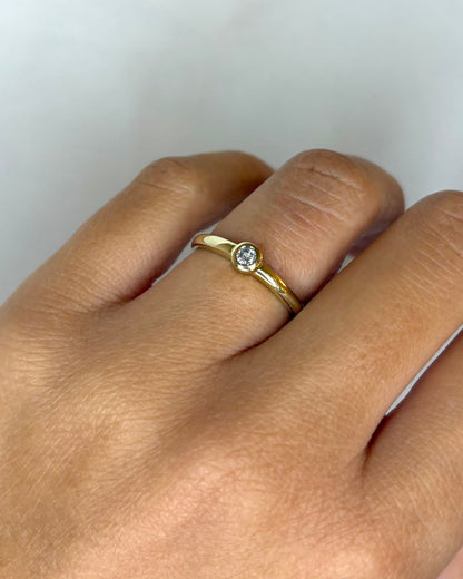 Bague Jonc Diamant &quot;Valentine&quot;