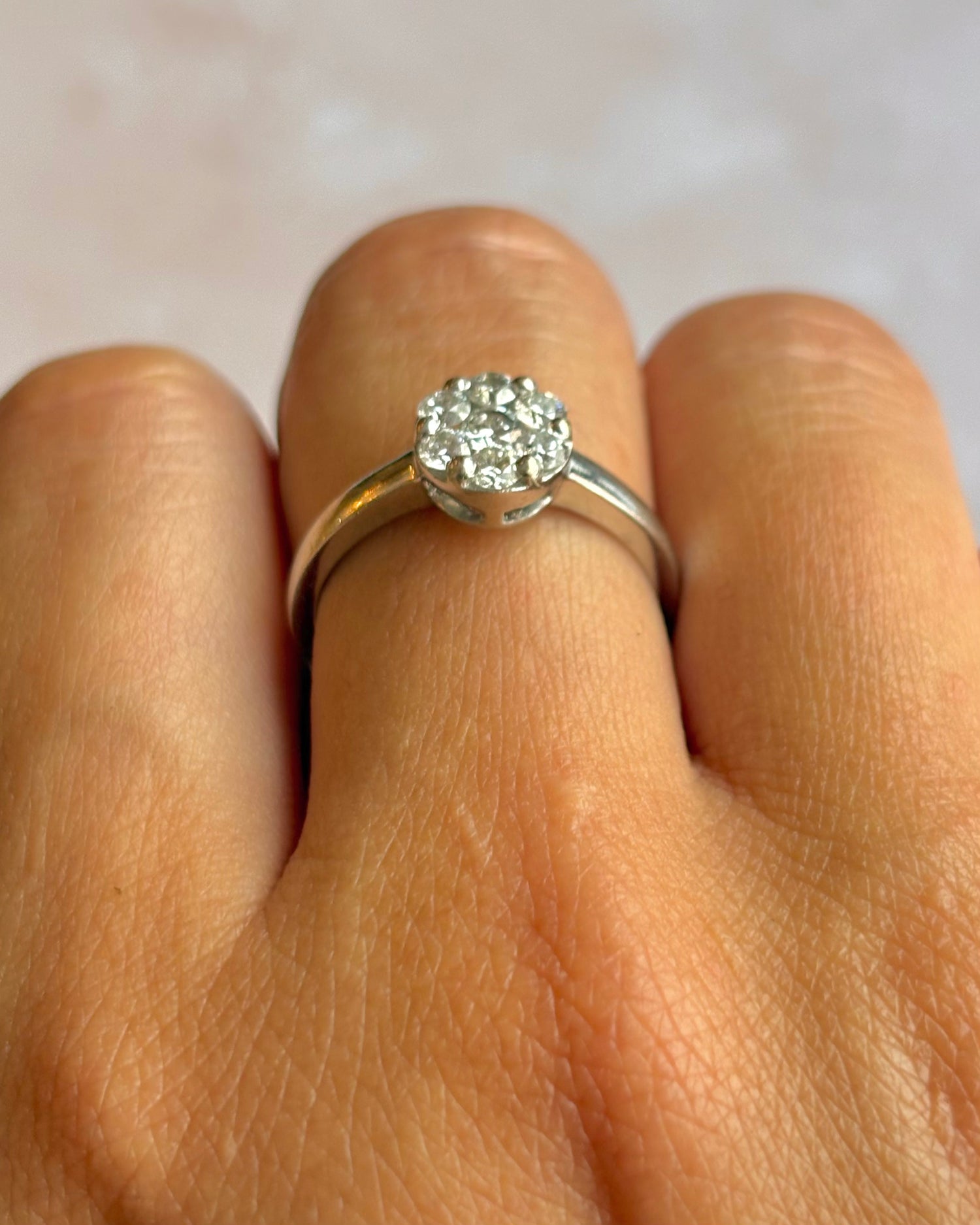 Bague Marguerite Diamants 0.37 carat "Lili"