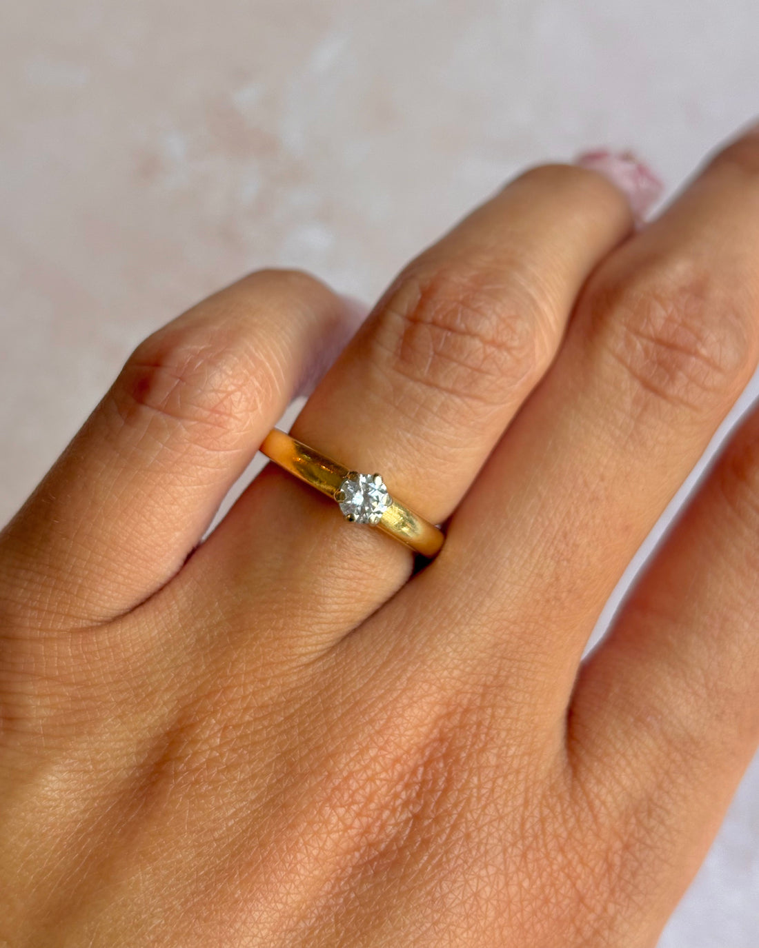 Bague Solitaire Diamant 0.25 carat "Elianne"