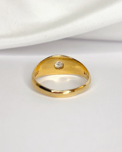 Diamond Band Ring 0.20 Carat &amp; 4.25g Gold "Céleste"