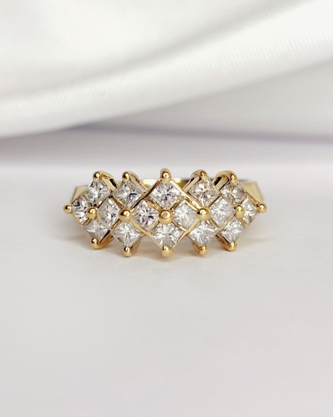 Bague Rivière Diamants 0.80 carat "Maya"